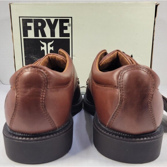 Frye Perth Brown Distressed Leather Oxford Dress Shoes Men's 7.5 84425 NOS W Box - Picture 5 of 14